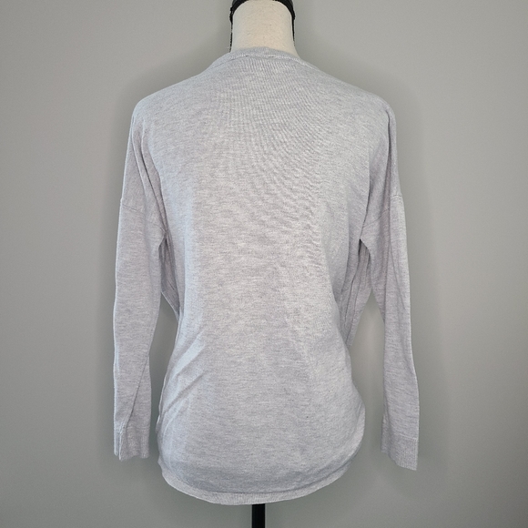 🍉 Express Long Sleeve Gray Sweater Small - Picture 3 of 6